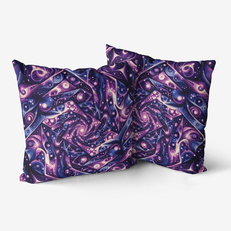 Galactic Purple Home Goods Premium Hypoallergenic Throw Pillow