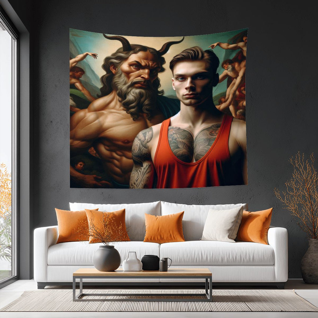 Decisions 3 Lightweight Wall Tapestry (Fabric Wall Hanging - USA) - Gregg Acini Adoree Designs - Wall Coverings