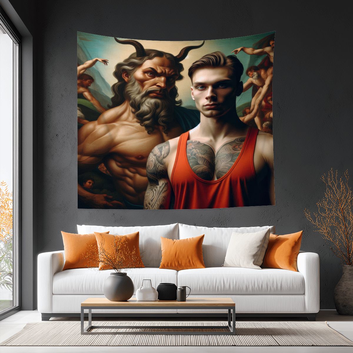 Decisions 3 Lightweight Wall Tapestry (Fabric Wall Hanging - USA) - Gregg Acini Adoree Designs - Wall Coverings