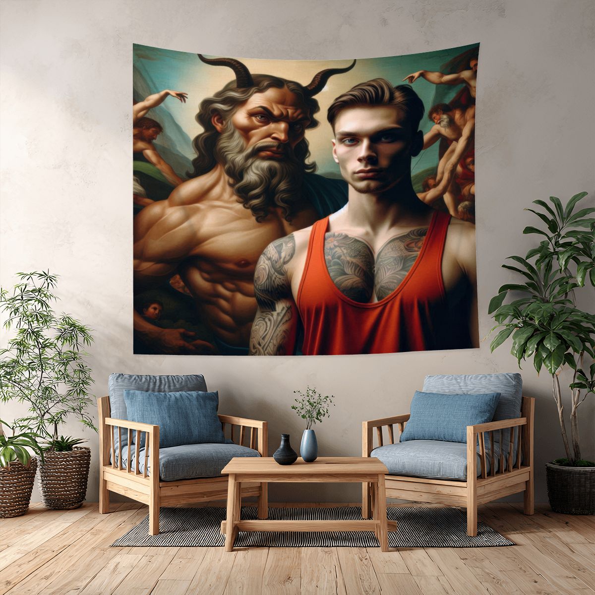 Decisions 3 Lightweight Wall Tapestry (Fabric Wall Hanging - USA) - Gregg Acini Adoree Designs - Wall Coverings