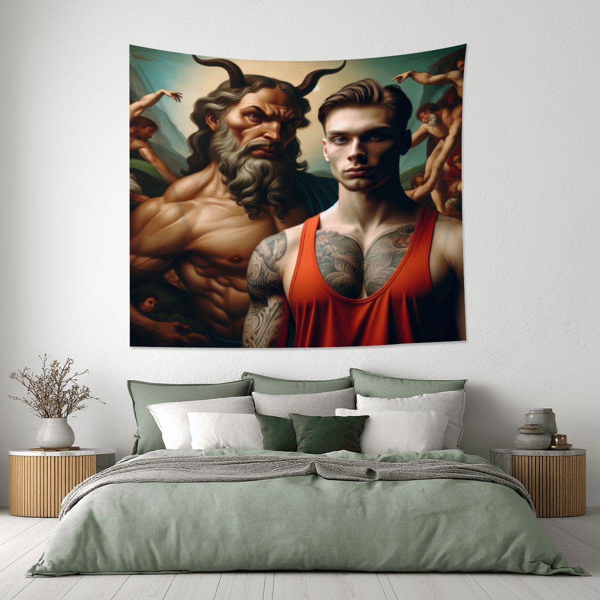 Decisions 3 Lightweight Wall Tapestry (Fabric Wall Hanging - USA) - Gregg Acini Adoree Designs - Wall Coverings