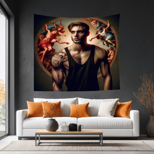 Decisions Lightweight Wall Tapestry (Fabric Wall Hanging - USA) - Gregg Acini Adoree Designs - Wall Coverings