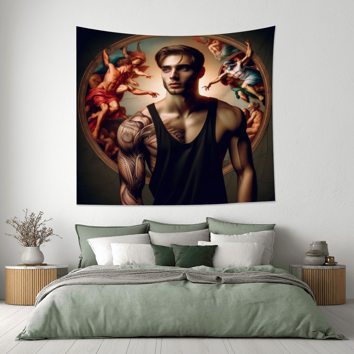 Decisions Lightweight Wall Tapestry (Fabric Wall Hanging - USA) - Gregg Acini Adoree Designs - Wall Coverings