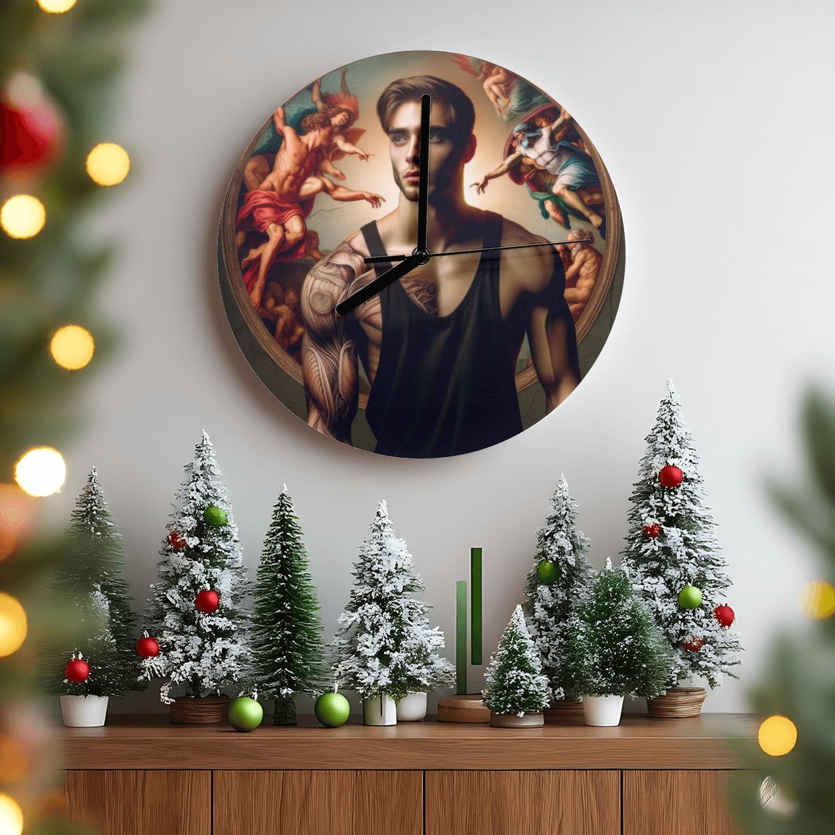 Decisions MDF Wall Clock (Made in USA) - Gregg Acini Adoree Designs - Wall Clock