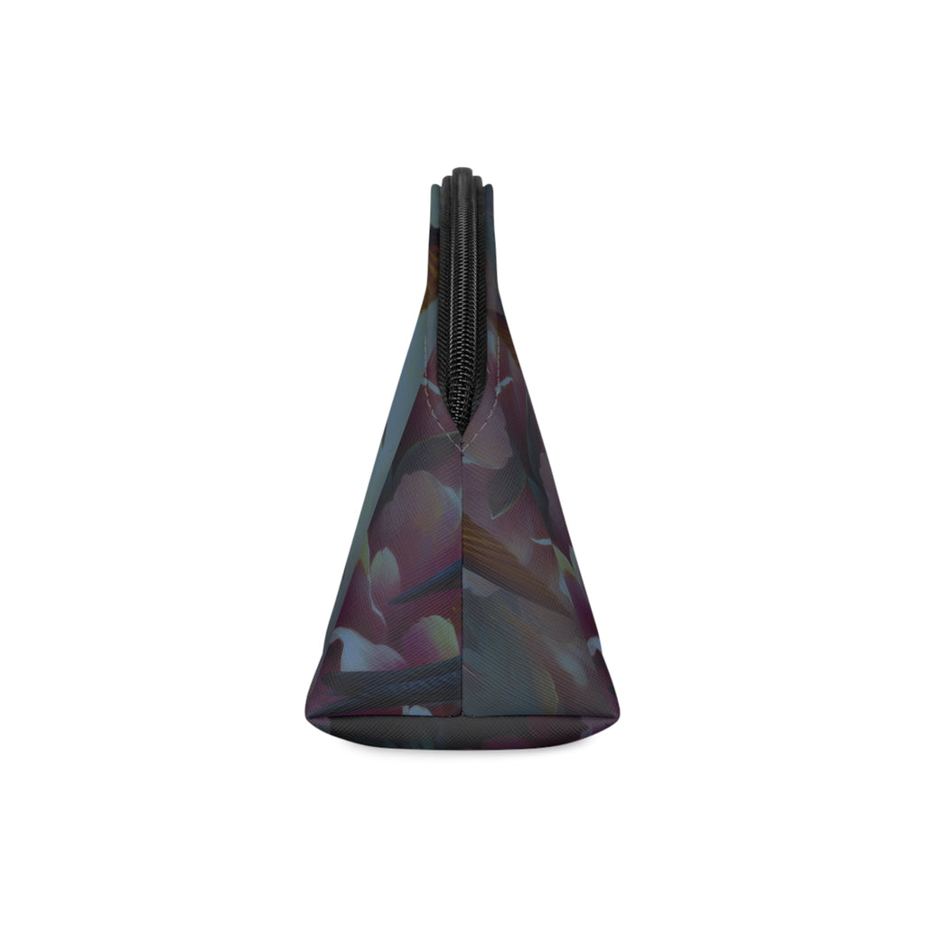 Deep Multicolor Hummingbirds Makeup Bag – Vibrant Cosmetic Pouch - Gregg Acini Adoree Designs - Bags