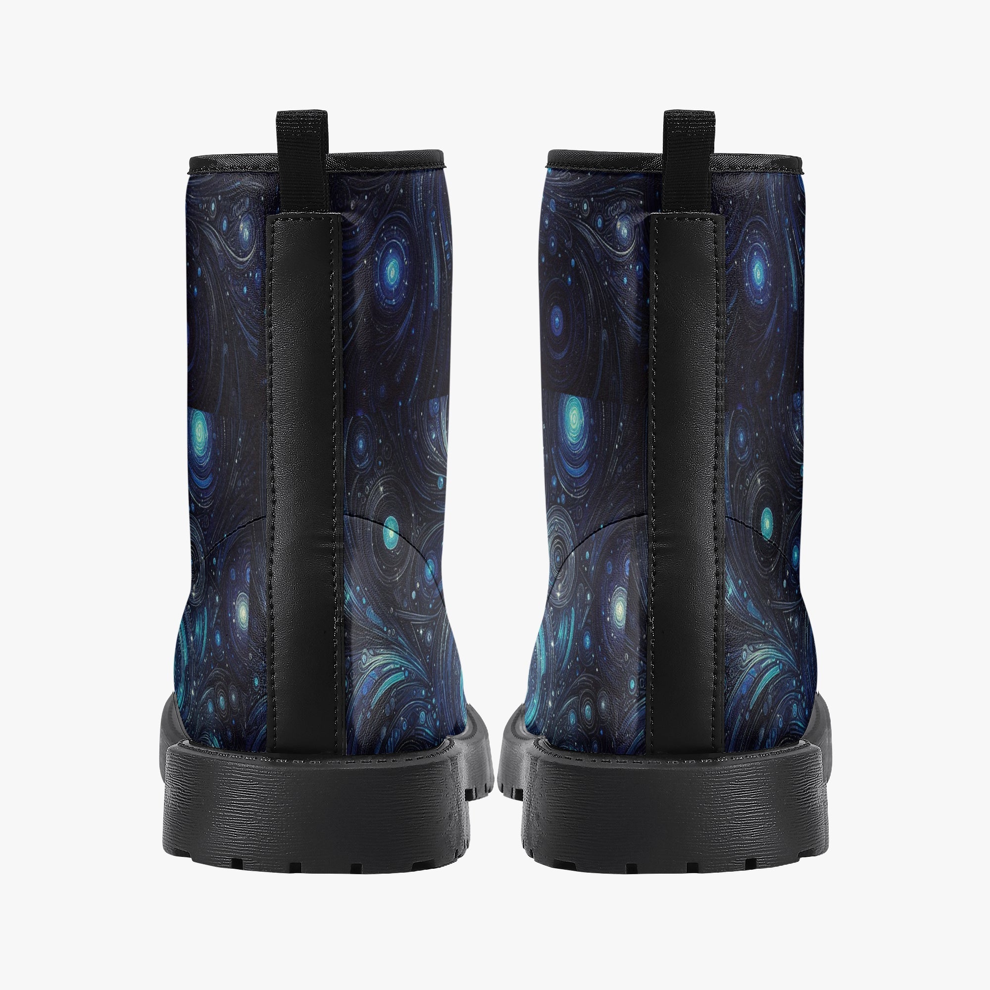 Deep Space Trendy Leather Boots - Gregg Acini Adoree Designs - Boots
