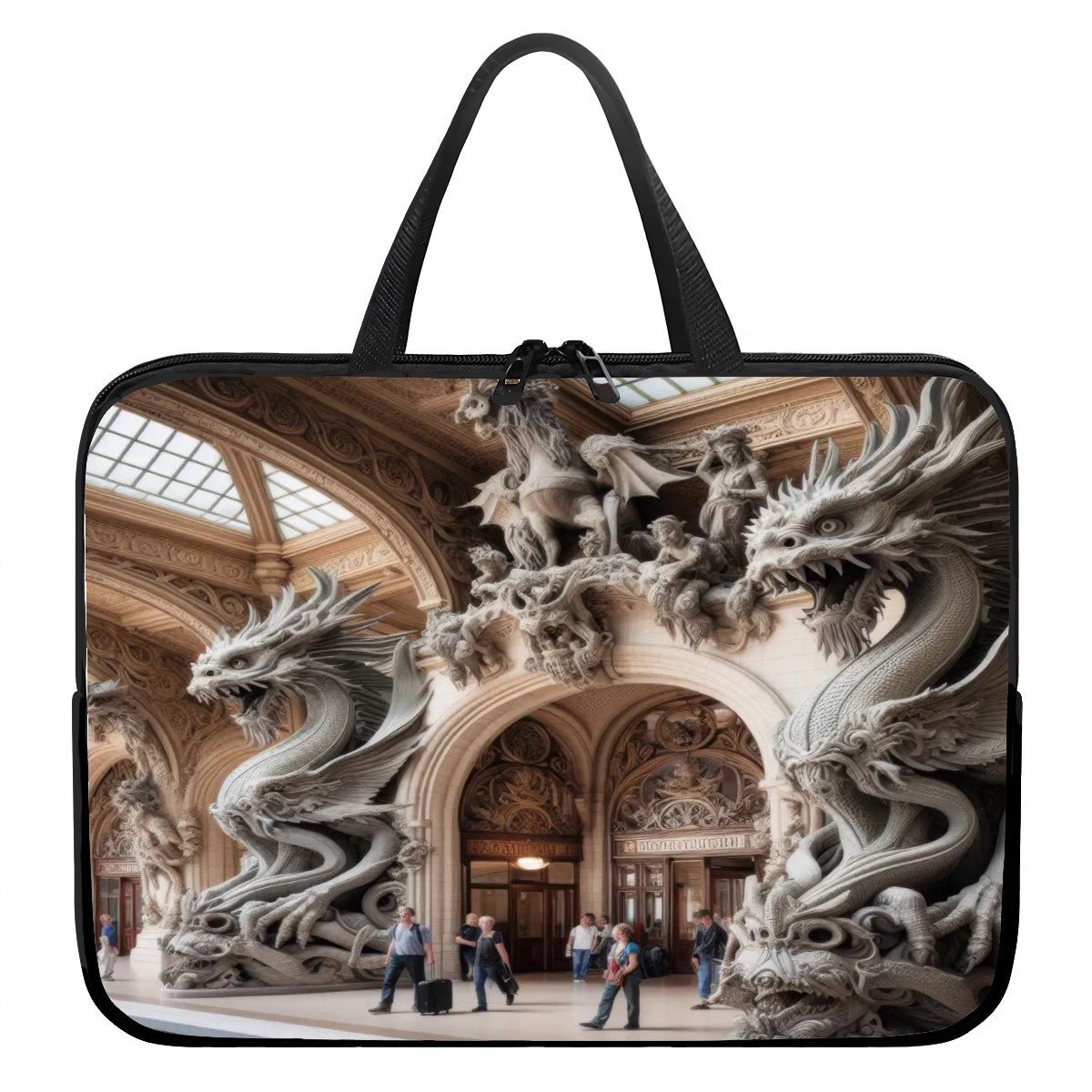 Dragon Central Station Laptop Bag - Gregg Acini Adoree Designs - Computer Bag