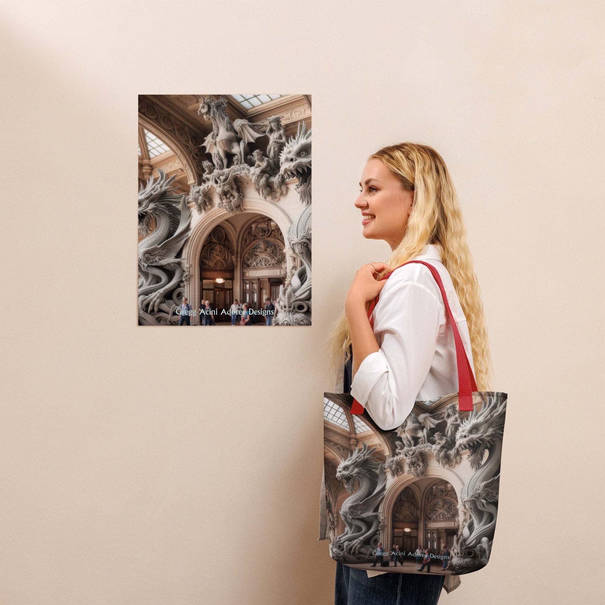 Dragon Central Station Tote bag - Gregg Acini Adoree Designs - Tote Bag