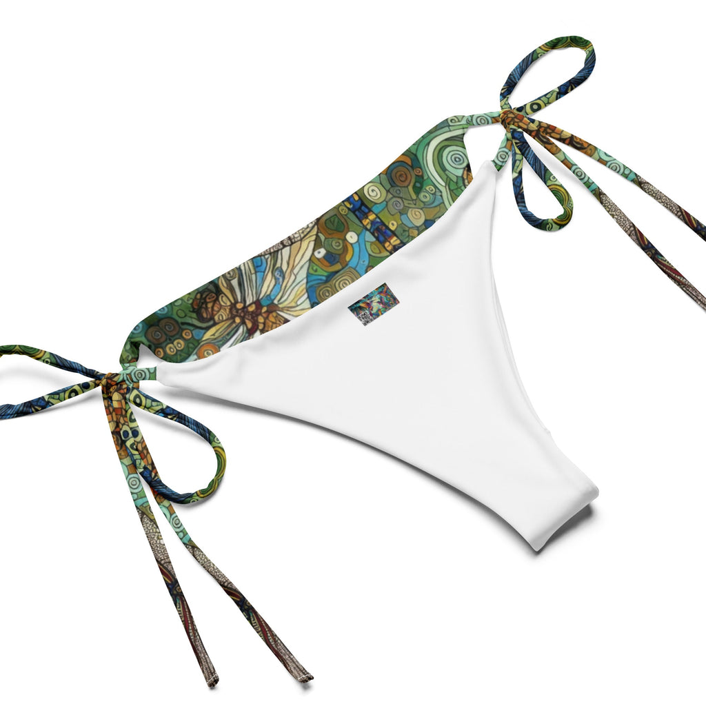 Dragonflies All - over print recycled string bikini - Gregg Acini Adoree Designs - Women's Swimwear