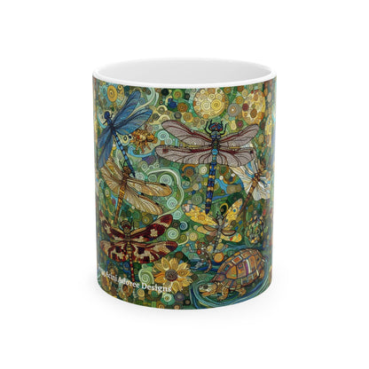 Dragonflies Ceramic Coffee Mug by Gregg Acini Adoree Designs - Gregg Acini Adoree Designs - Mug