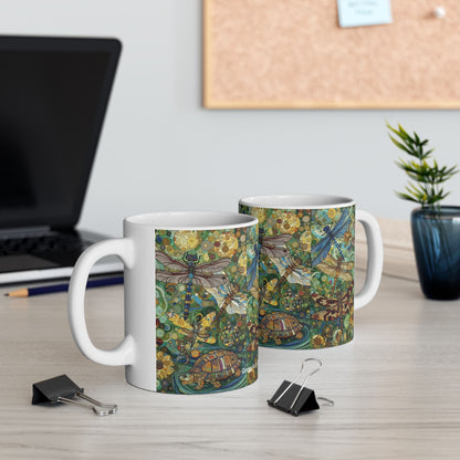 Dragonflies Ceramic Coffee Mug by Gregg Acini Adoree Designs - Gregg Acini Adoree Designs - Mug