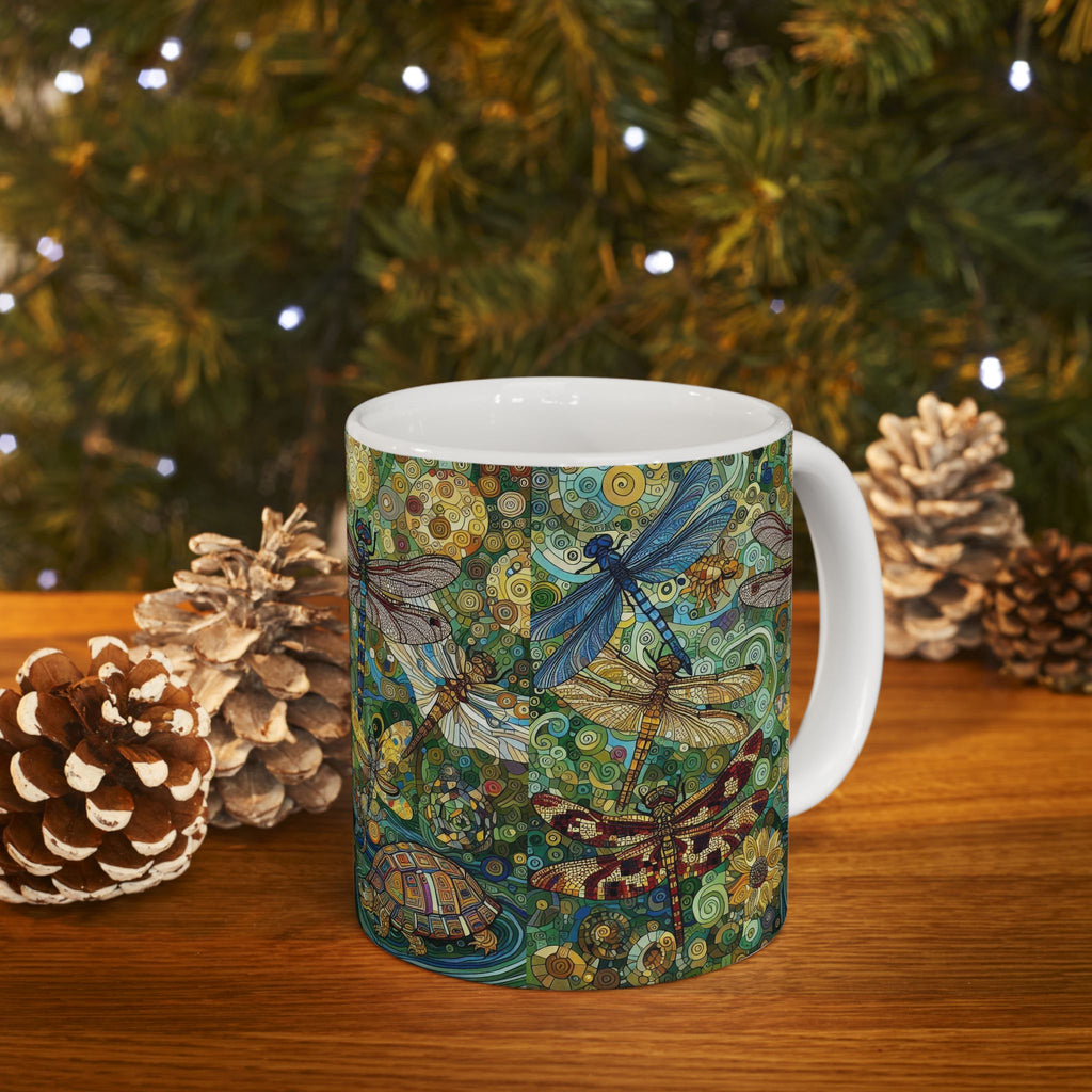 Dragonflies Ceramic Coffee Mug by Gregg Acini Adoree Designs - Gregg Acini Adoree Designs - Mug