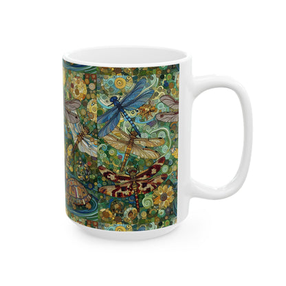 Dragonflies Ceramic Coffee Mug by Gregg Acini Adoree Designs - Gregg Acini Adoree Designs - Mug