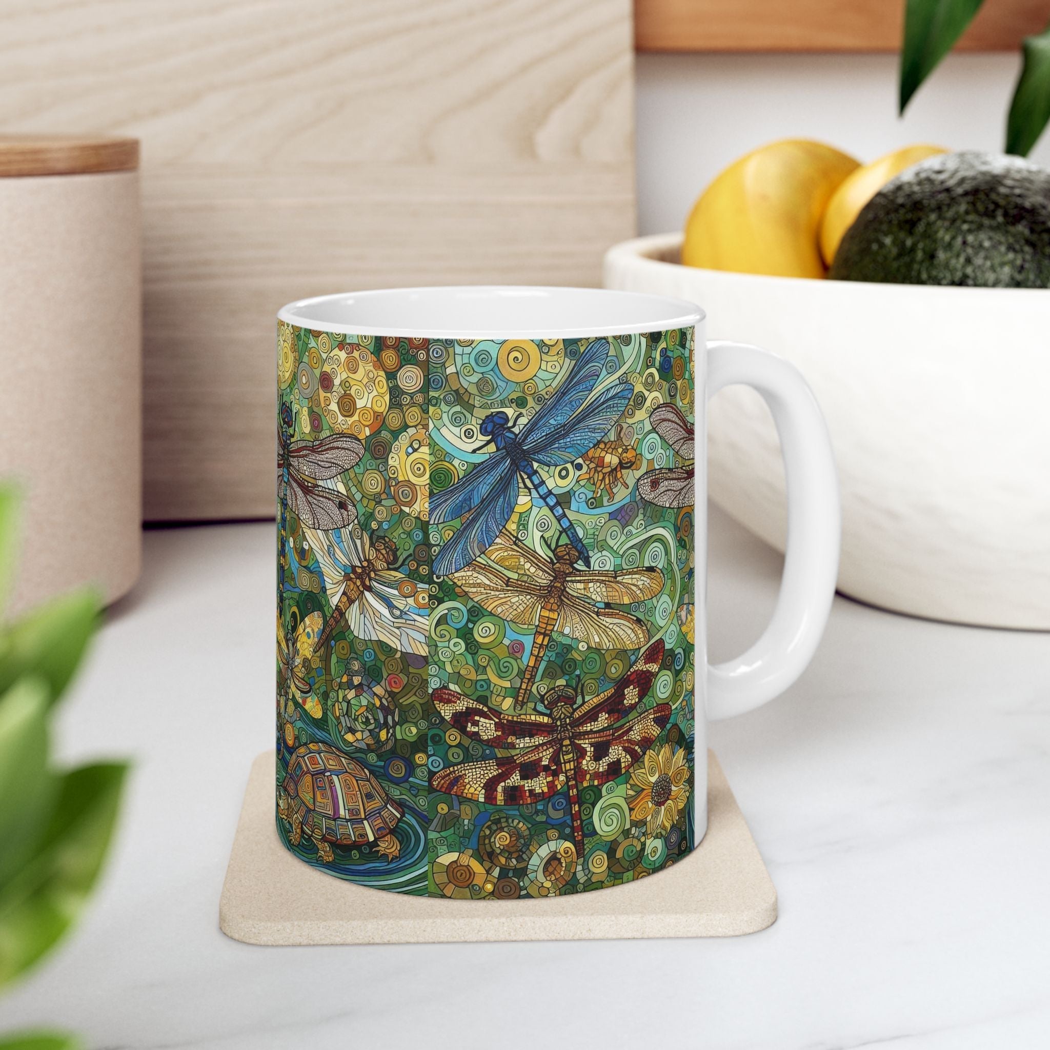 Dragonflies Ceramic Coffee Mug by Gregg Acini Adoree Designs - Gregg Acini Adoree Designs - Mug