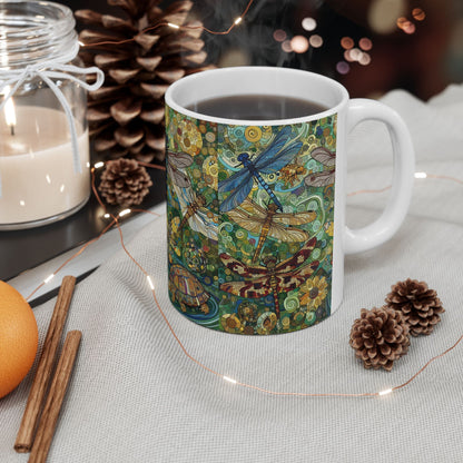 Dragonflies Ceramic Coffee Mug by Gregg Acini Adoree Designs - Gregg Acini Adoree Designs - Mug