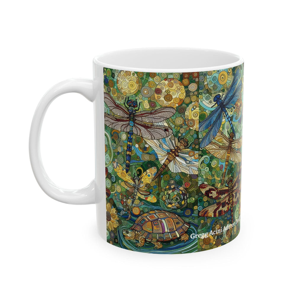 Dragonflies Ceramic Coffee Mug by Gregg Acini Adoree Designs - Gregg Acini Adoree Designs - Mug