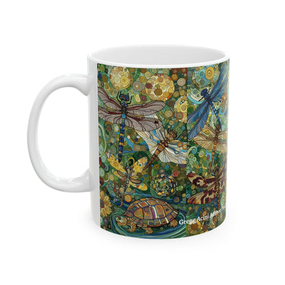Dragonflies Ceramic Coffee Mug by Gregg Acini Adoree Designs - Gregg Acini Adoree Designs - Mug