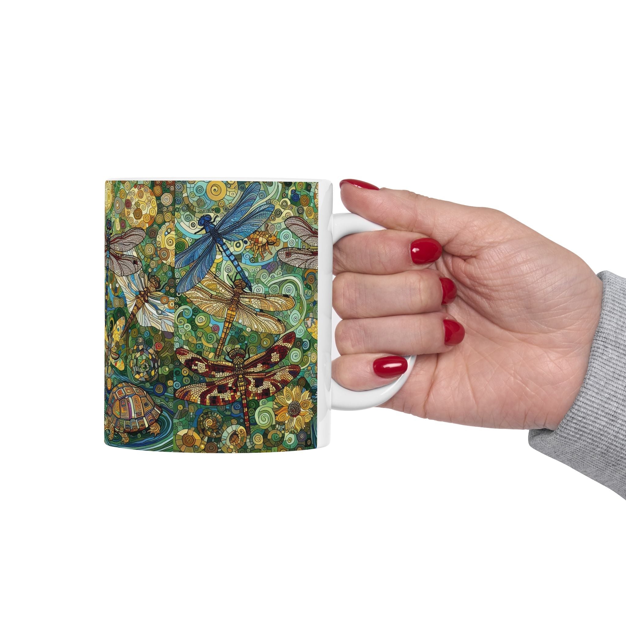 Dragonflies Ceramic Coffee Mug by Gregg Acini Adoree Designs - Gregg Acini Adoree Designs - Mug