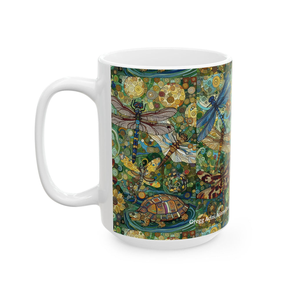Dragonflies Ceramic Coffee Mug by Gregg Acini Adoree Designs - Gregg Acini Adoree Designs - Mug