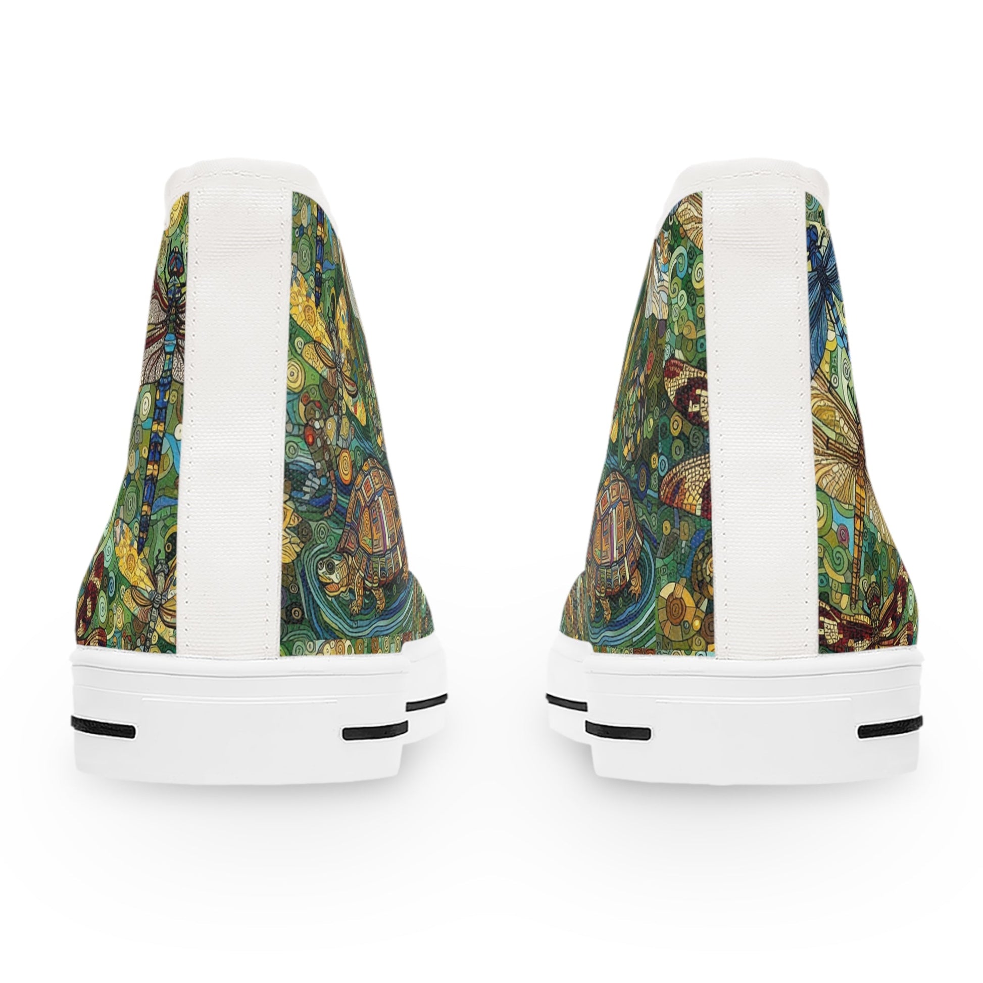 Dragonflies Colorful Nature - Inspired High Top Sneakers for Women - Gregg Acini Adoree Designs - Shoes