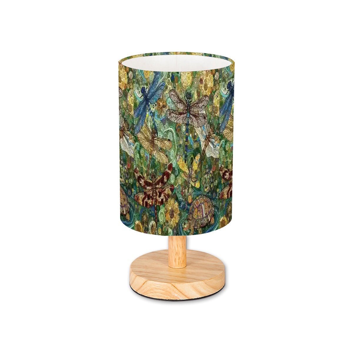 Dragonflies Cylindrical Table Lamp - Gregg Acini Adoree Designs - Lamp