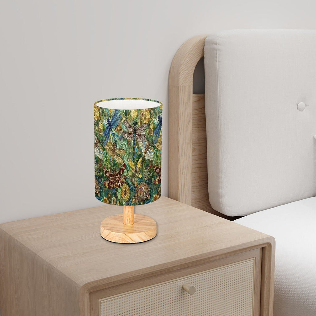 Dragonflies Cylindrical Table Lamp - Gregg Acini Adoree Designs - Lamp