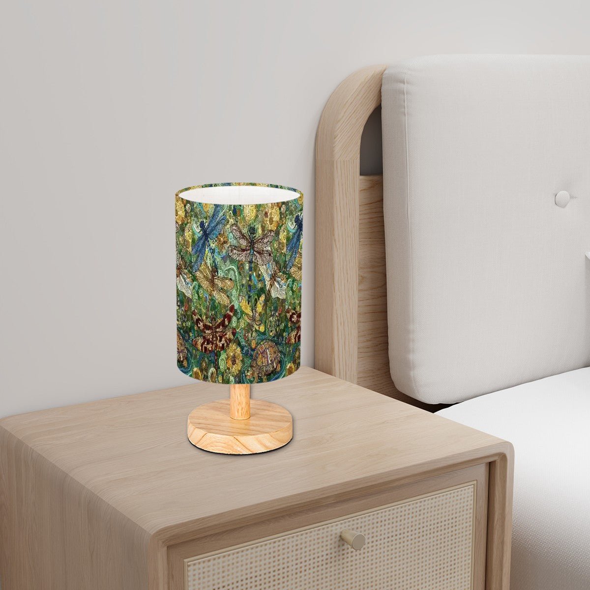 Dragonflies Cylindrical Table Lamp - Gregg Acini Adoree Designs - Lamp
