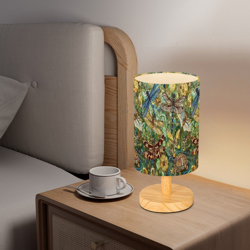 Dragonflies Cylindrical Table Lamp - Gregg Acini Adoree Designs - Lamp