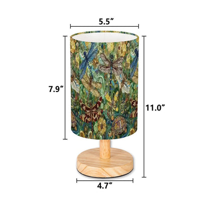 Dragonflies Cylindrical Table Lamp - Gregg Acini Adoree Designs - Lamp