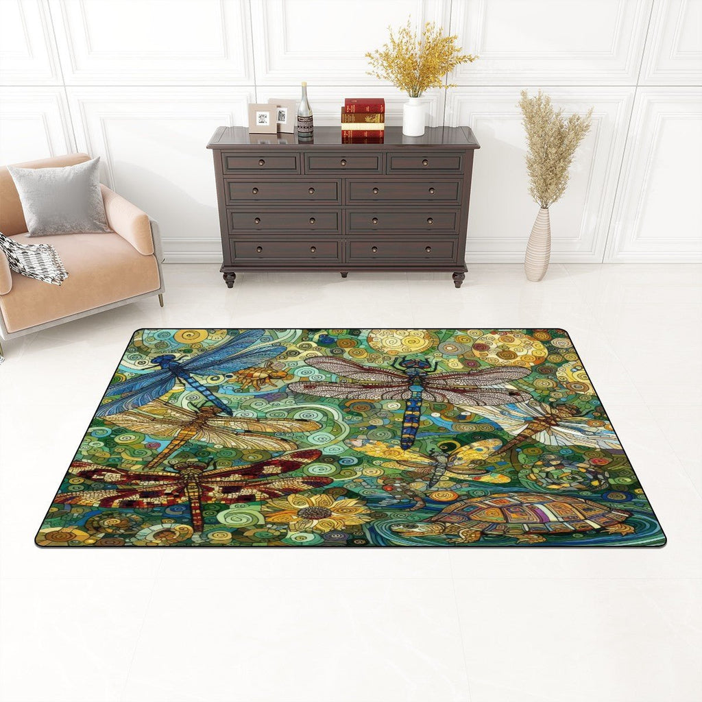 Dragonflies Flannel Non Slip Area Mat (Multiple Sizes) - Gregg Acini Adoree Designs - Rugs & Mats