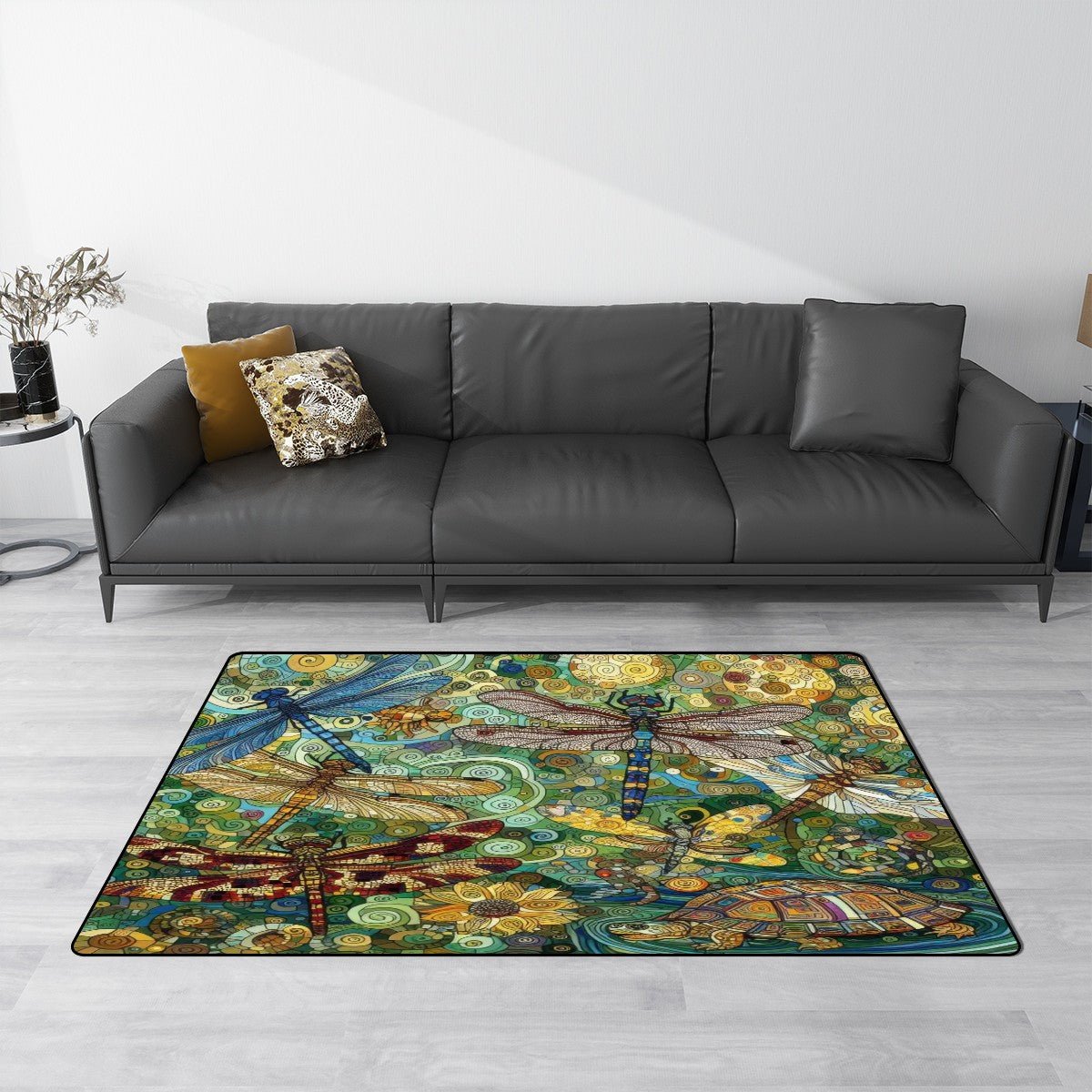 Dragonflies Flannel Non Slip Area Mat (Multiple Sizes) - Gregg Acini Adoree Designs - Rugs & Mats
