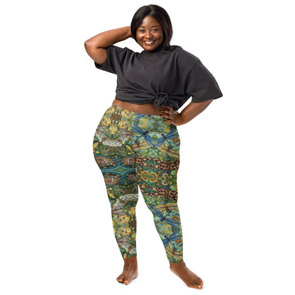 Dragonflies Leggings (small mirrored pattern) - Gregg Acini Adoree Designs - Leggings