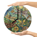 Dragonflies MDF Wall Clock (Made in USA) - Gregg Acini Adoree Designs - Wall Clock