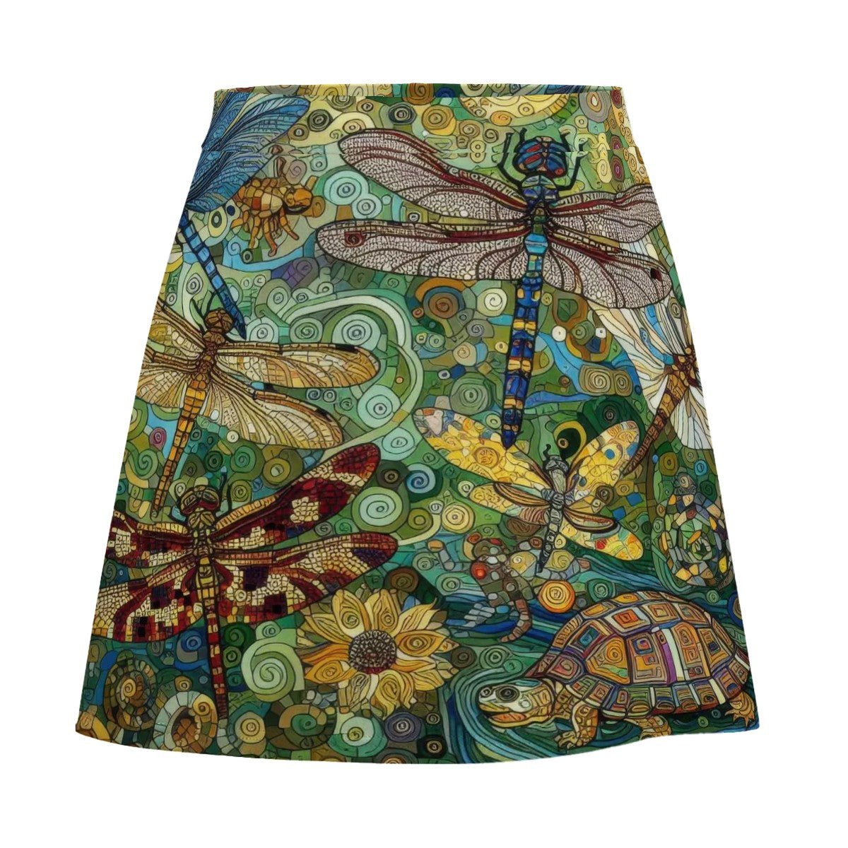 Dragonflies Mini Skirt - Gregg Acini Adoree Designs - Women's Skirts & Dresses