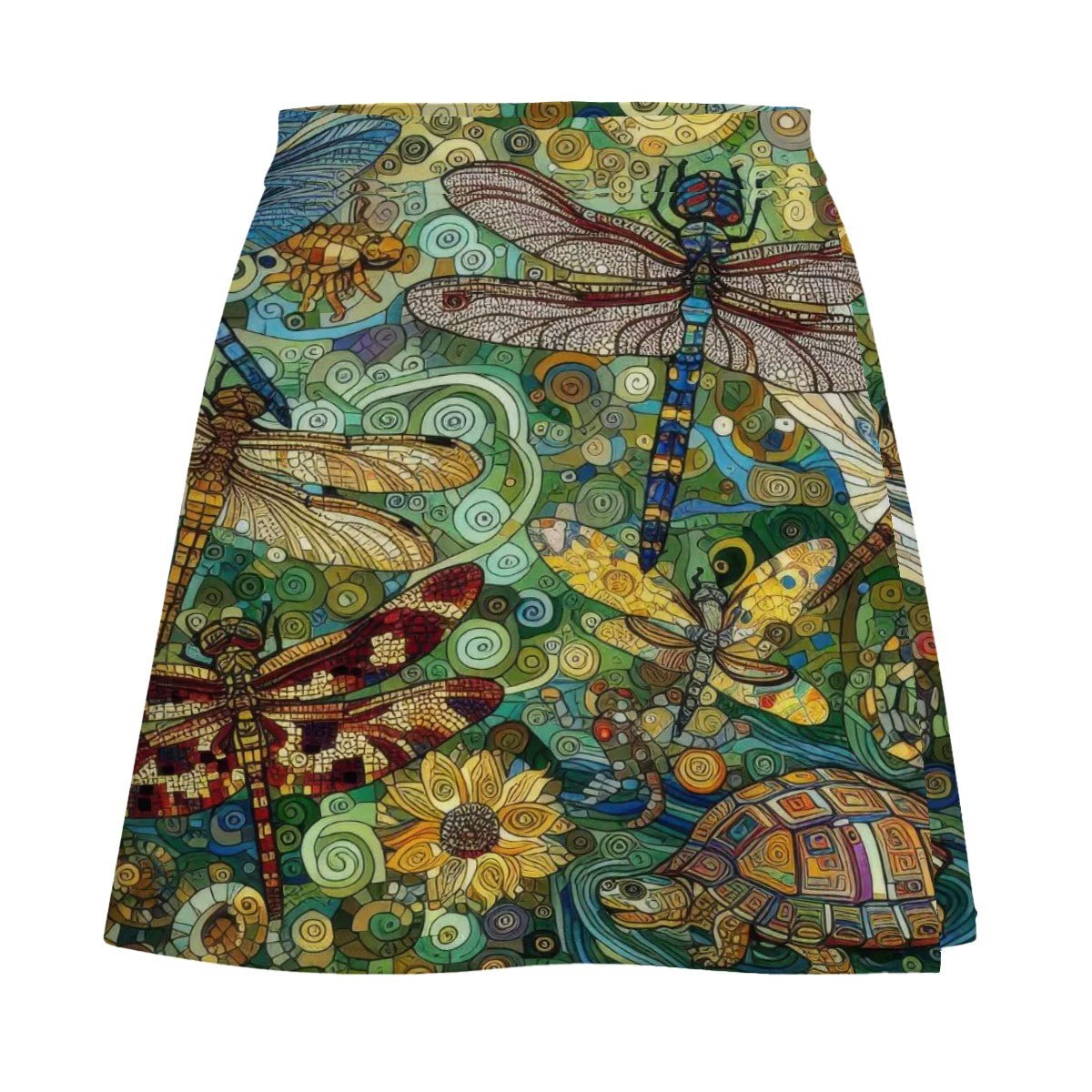 Dragonflies Mini Skirt - Gregg Acini Adoree Designs - Women's Skirts & Dresses