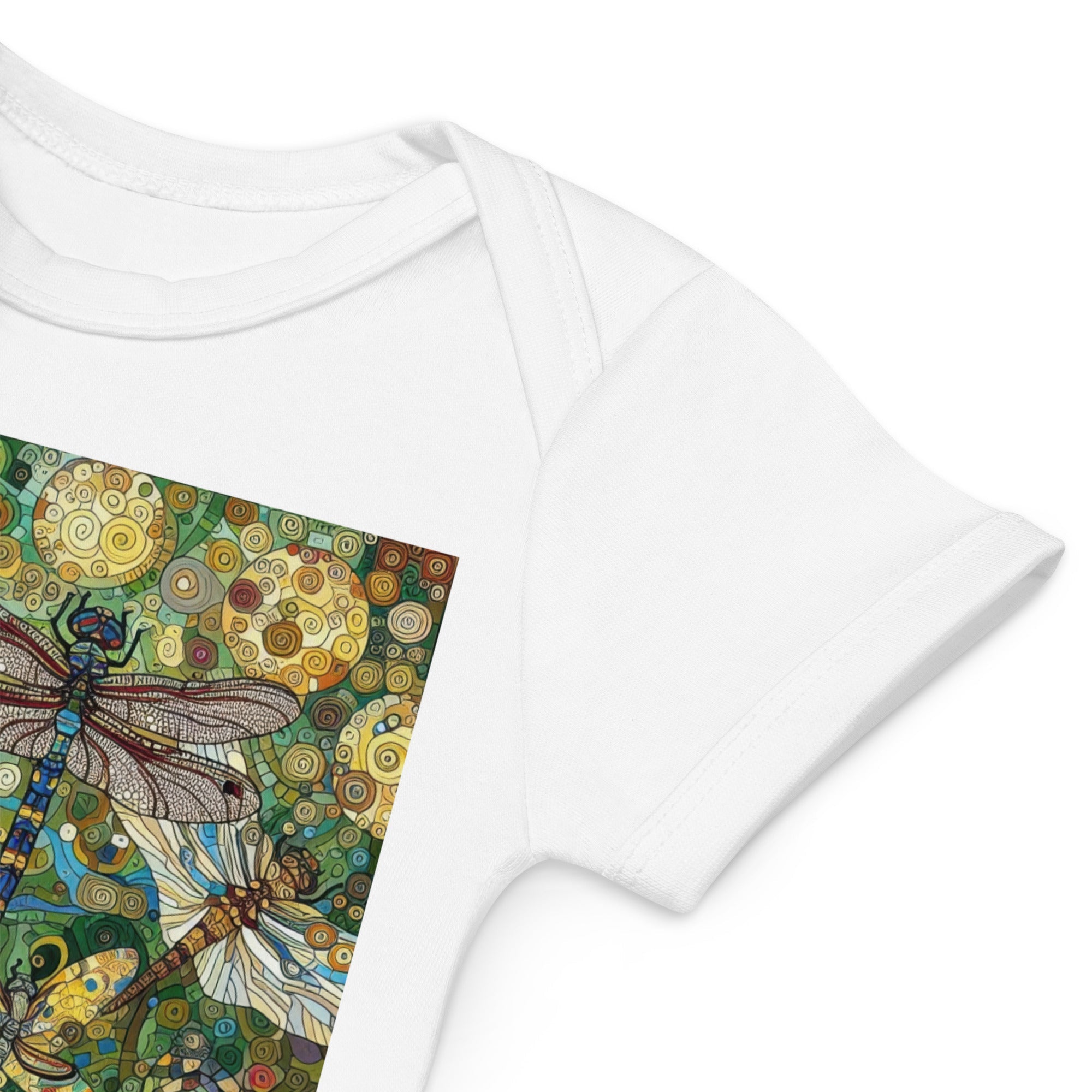 Dragonflies Organic cotton baby bodysuit - Gregg Acini Adoree Designs - Baby Bodysuit