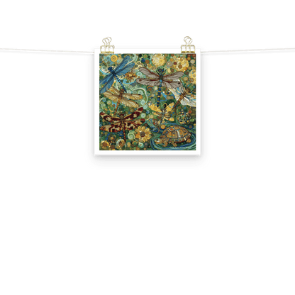 Dragonflies Photo paper poster - Gregg Acini Adoree Designs - Art