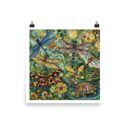 Dragonflies Photo paper poster - Gregg Acini Adoree Designs - Art