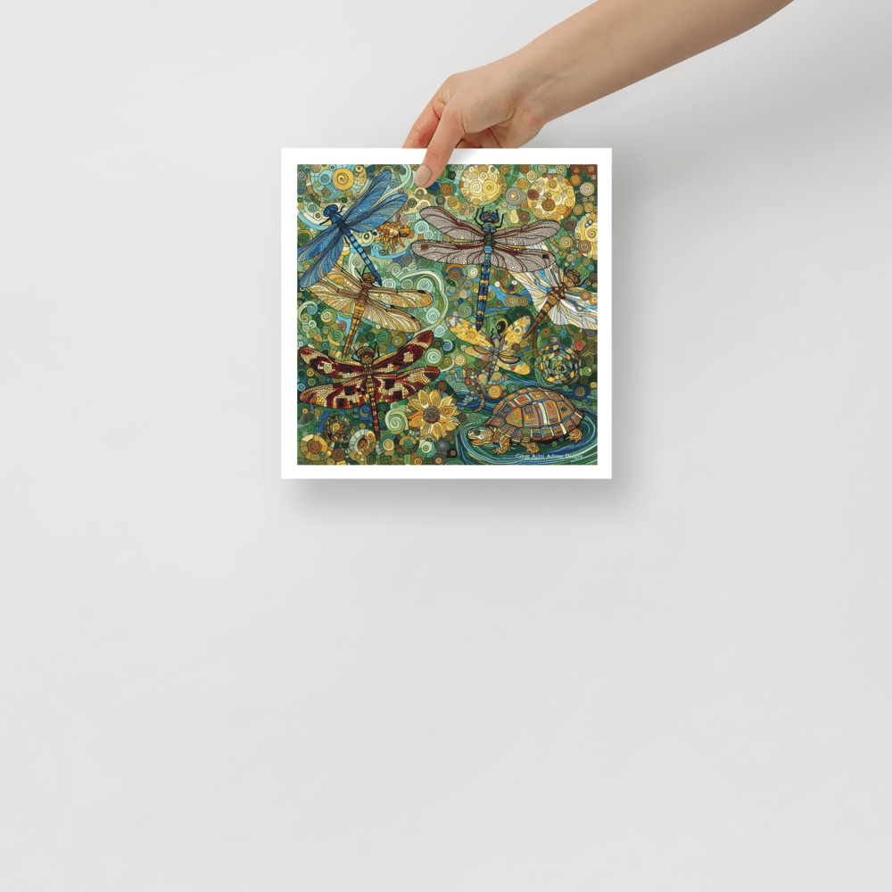 Dragonflies Photo paper poster - Gregg Acini Adoree Designs - Art