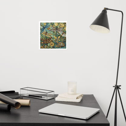 Dragonflies Photo paper poster - Gregg Acini Adoree Designs - Art