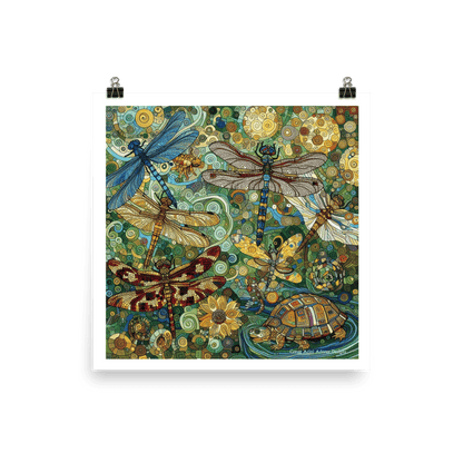 Dragonflies Photo paper poster - Gregg Acini Adoree Designs - Art