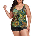 Dragonflies Plus Size Two Piece Swimsuit for Women - Gregg Acini Adoree Designs - Women's Swimwear