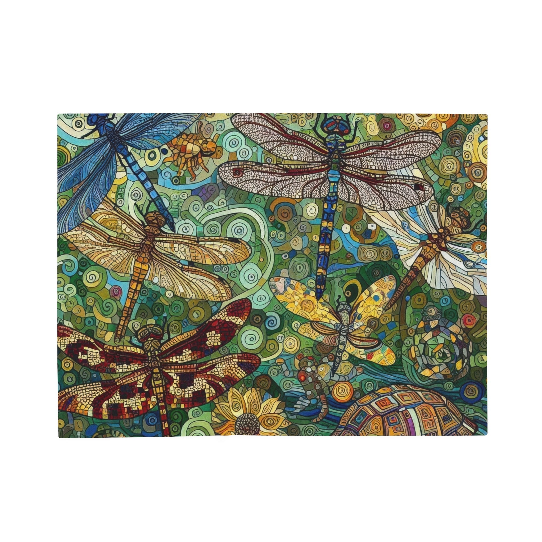 Dragonflies Plush Blanket by Gregg Acini Adoree Designs - Gregg Acini Adoree Designs - Blanket
