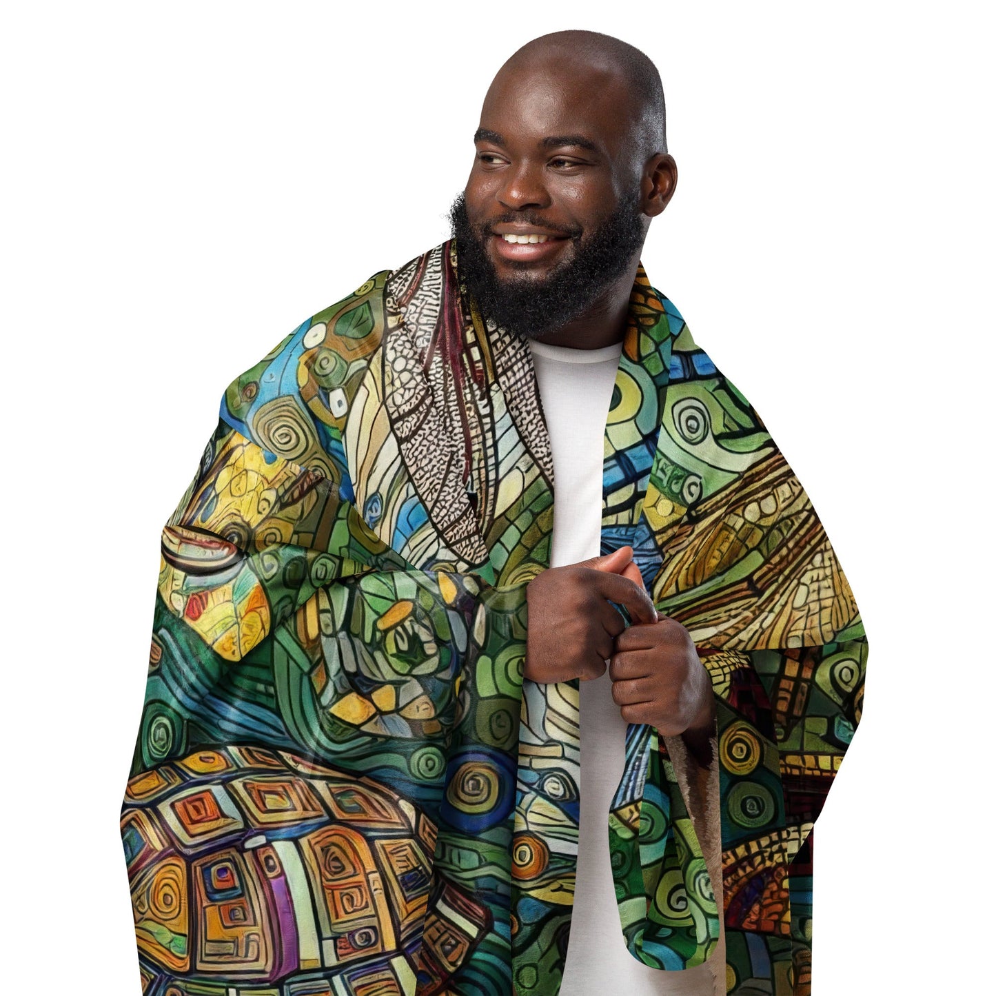 Dragonflies Sherpa blanket - Gregg Acini Adoree Designs -