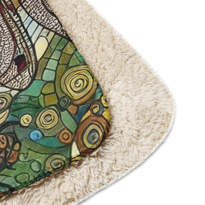 Dragonflies Sherpa blanket - Gregg Acini Adoree Designs -