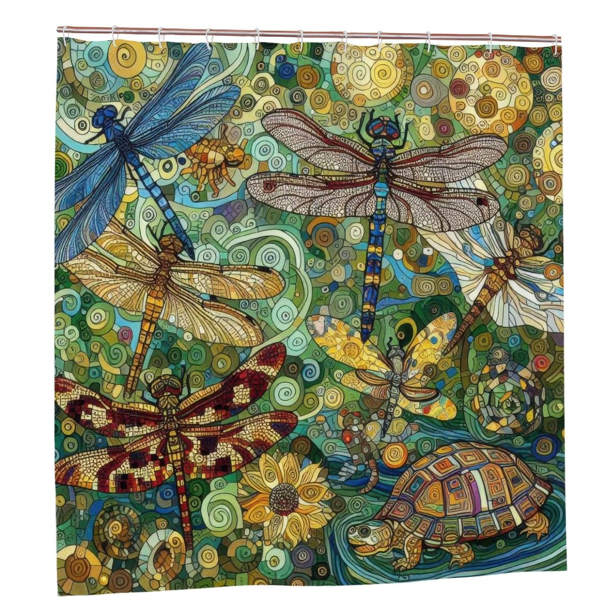 Dragonflies Shower Curtain - Gregg Acini Adoree Designs - shower curtain