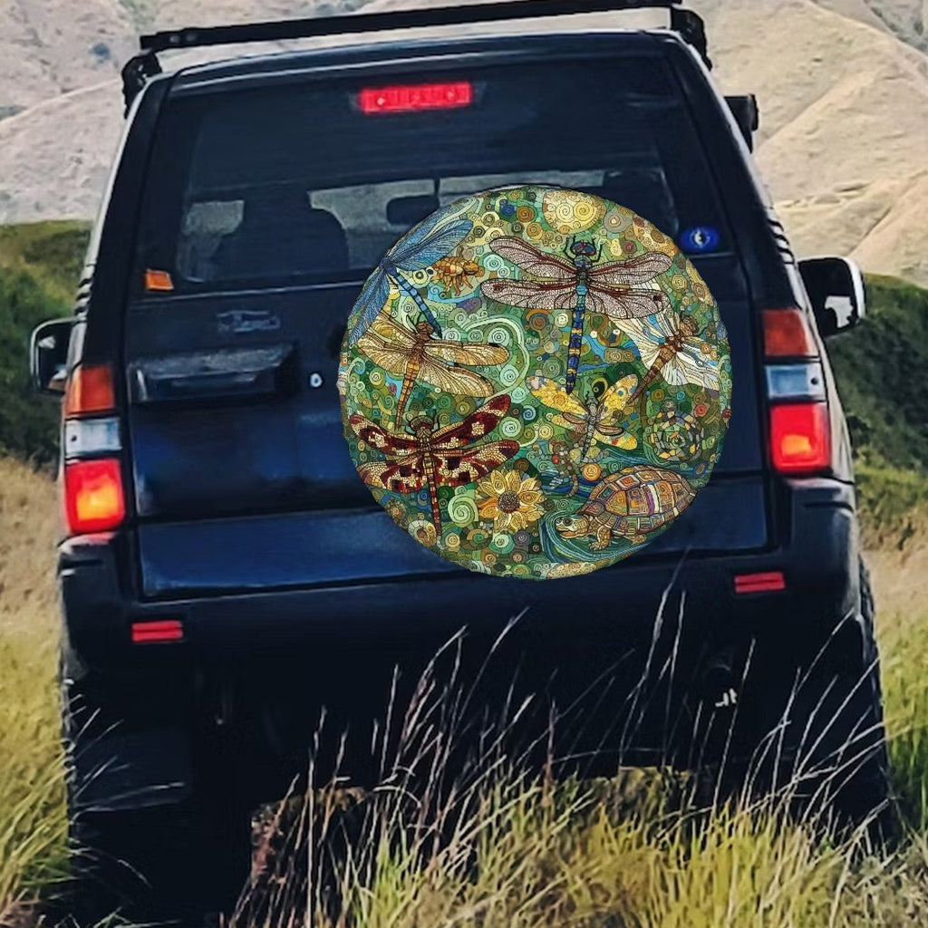 Dragonflies - Thickened Spare Tire Cover - Gregg Acini Adoree Designs - Spare Tire Cover