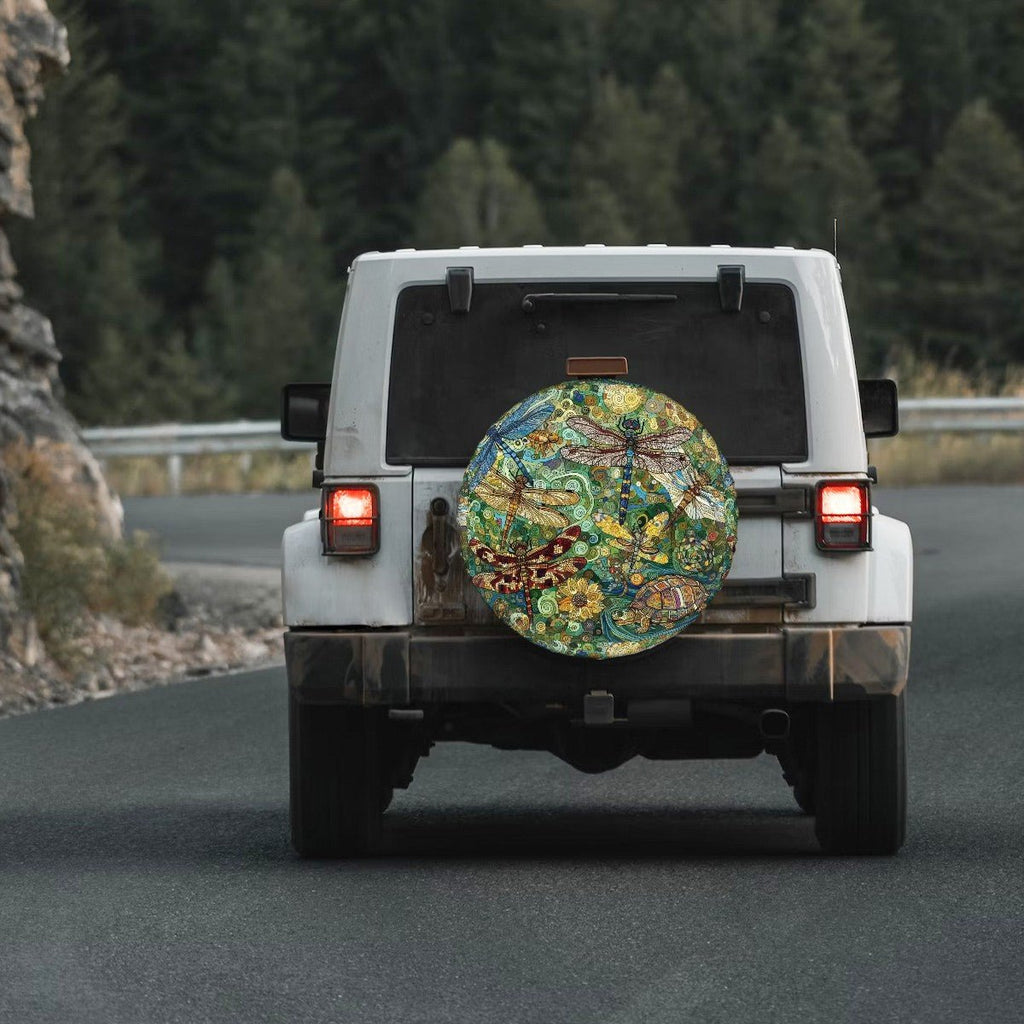 Dragonflies - Thickened Spare Tire Cover - Gregg Acini Adoree Designs - Spare Tire Cover