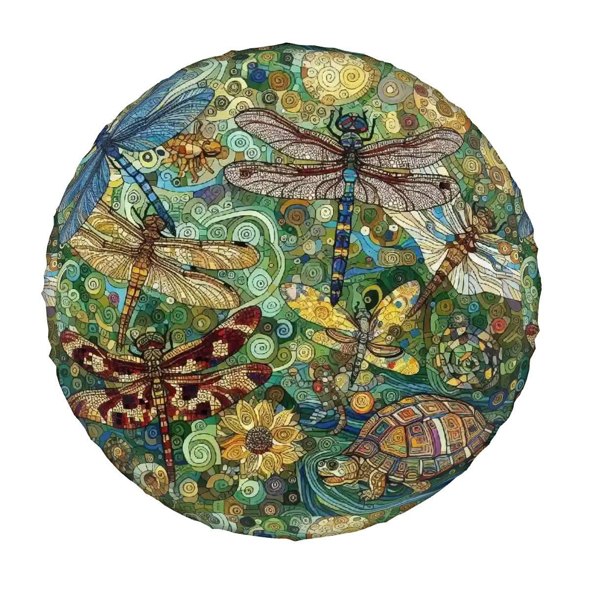 Dragonflies - Thickened Spare Tire Cover - Gregg Acini Adoree Designs - Spare Tire Cover