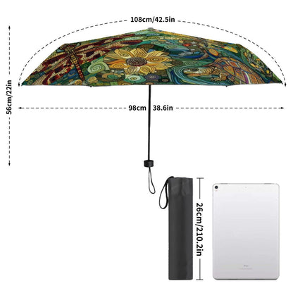 Dragonflies UV Protection Umbrella - Gregg Acini Adoree Designs - Umbrella